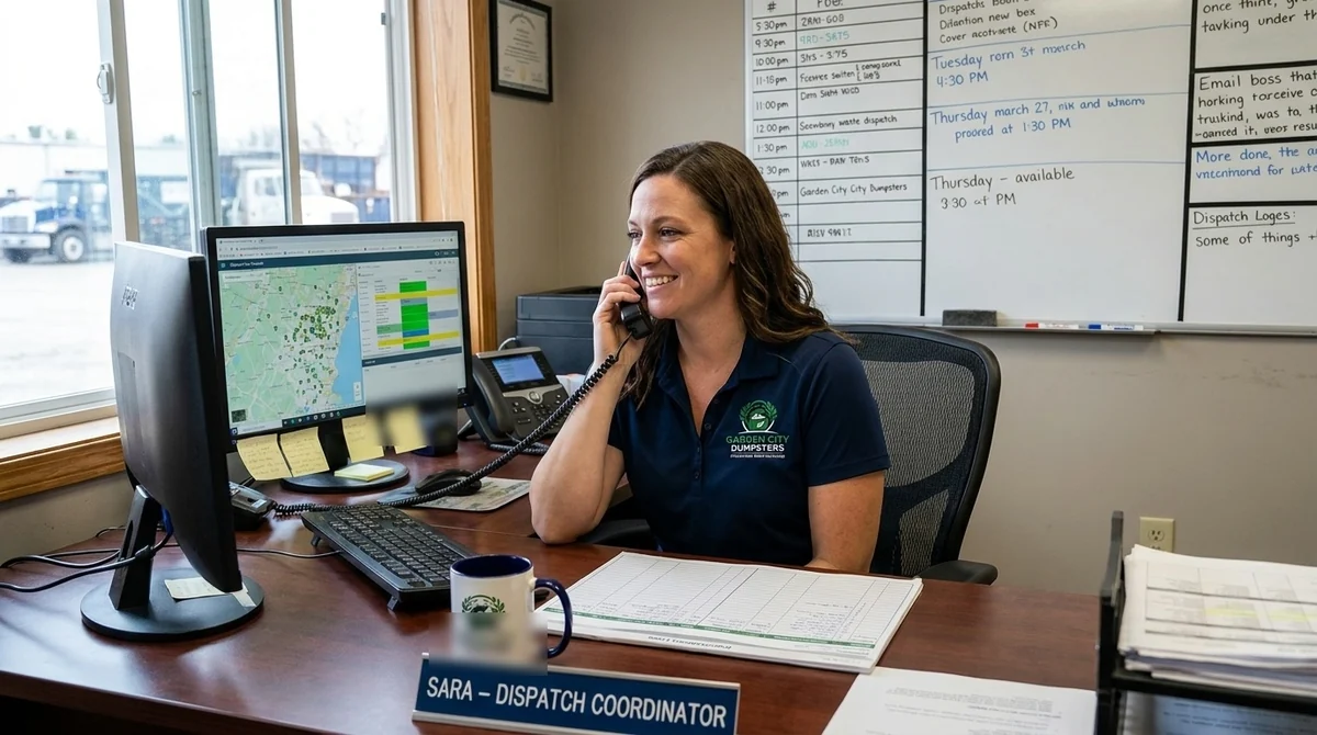 Sara, Dispatch Coordinator at Garden City Dumpsters